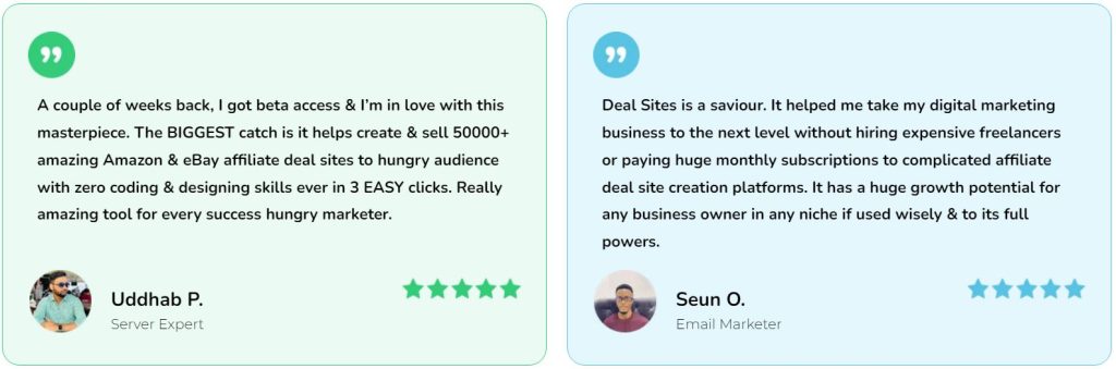 DealSites Software Review Feedback 2