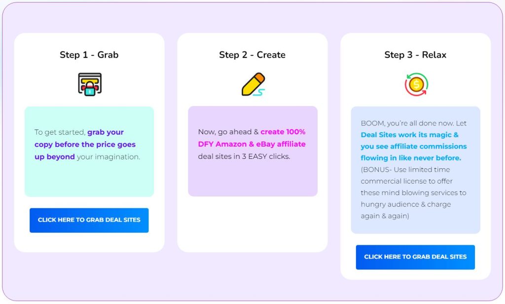 DealSites Software Review Working Steps