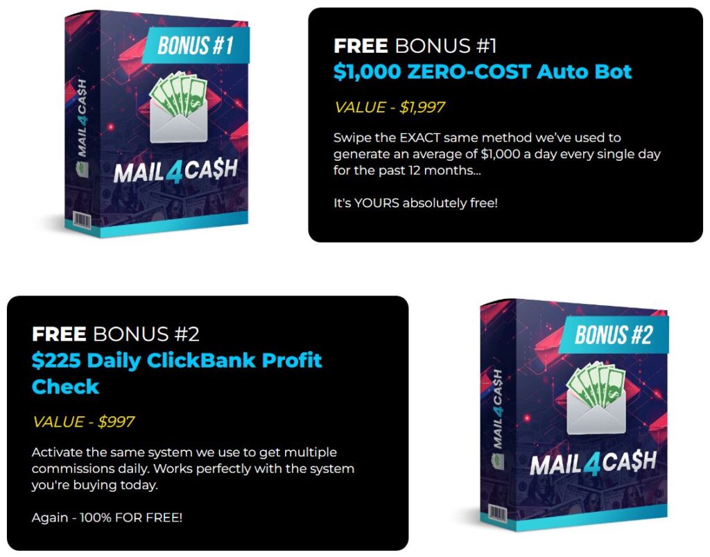 MAIL4CASH Review Bonuses 1 & 2