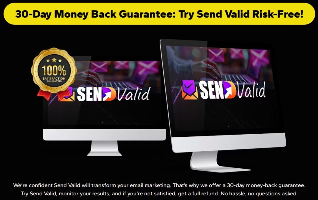 SendValid Review Money Back Guarantee