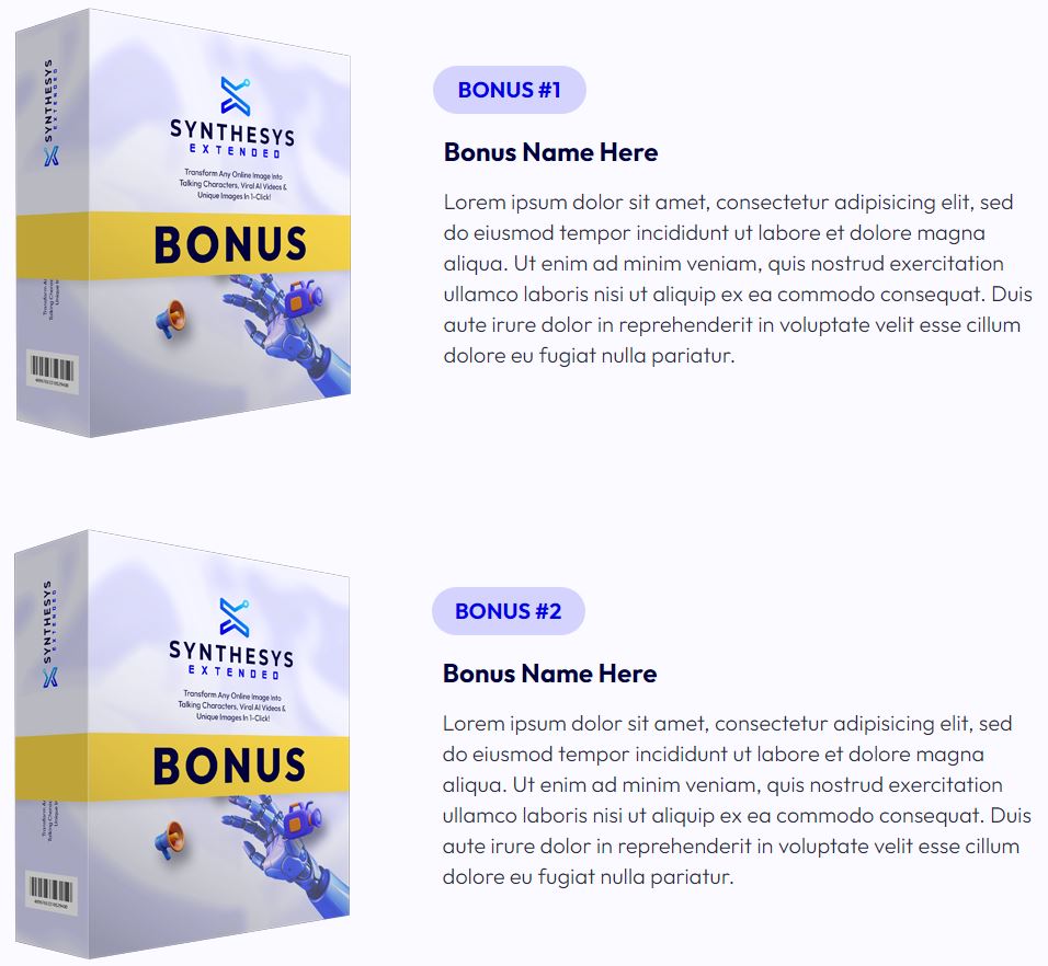 Synthesys eXtended Review Bonuses 1 & 2