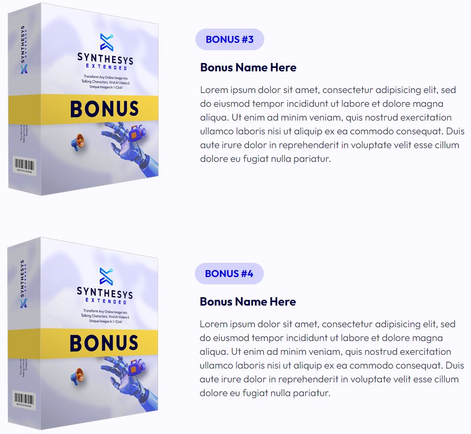 Synthesys eXtended Review Bonuses 3 & 4