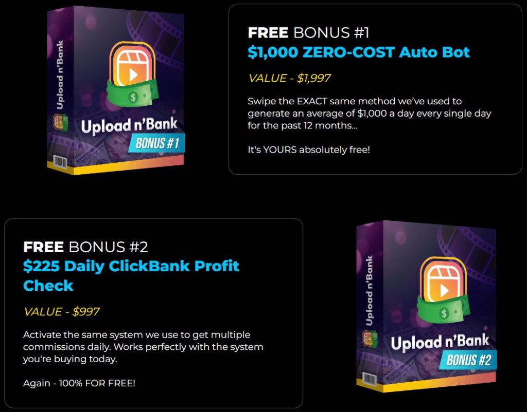 UPLOAD n' BANK Review Bonuses 1 & 2