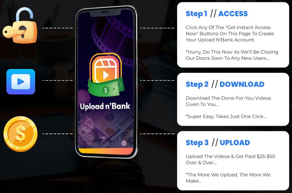 UPLOAD n' BANK Review How Does It Work