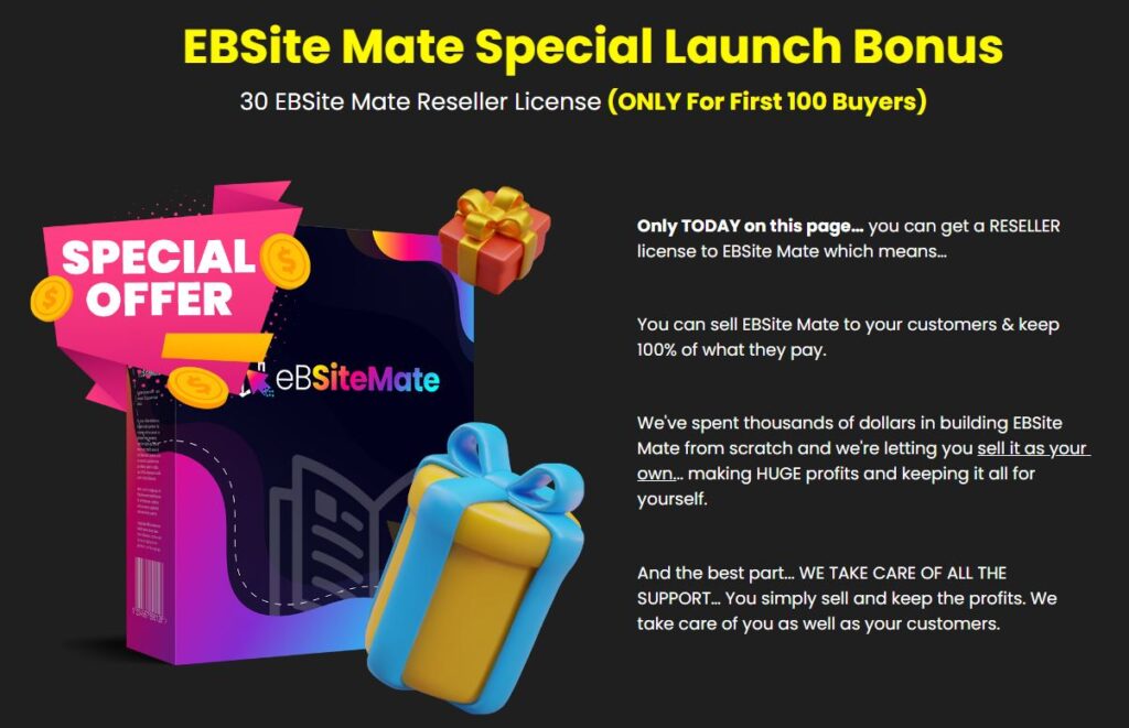 eBSiteMate Review Special Launch Bonus